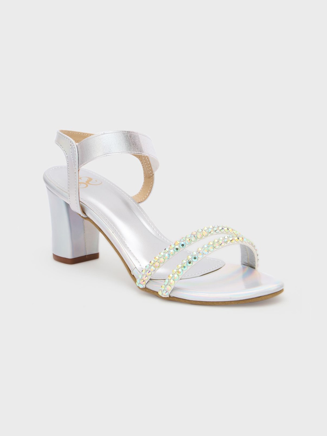Sole To Soul Women Synthetic Western - Embellished Party Block Sandals, Silver
Sole To Soul Women Synthetic Western - Embellished Party Block Sandals, Silver