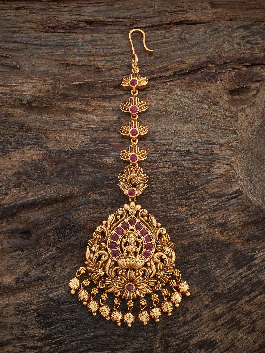 Kushal's Fashion Jewellery Gold-Plated Stones Studded Antique Maang Tikka Head Jewellery
Kushal's Fashion Jewellery Gold-Plated Stones Studded Antique Maang Tikka Head Jewellery