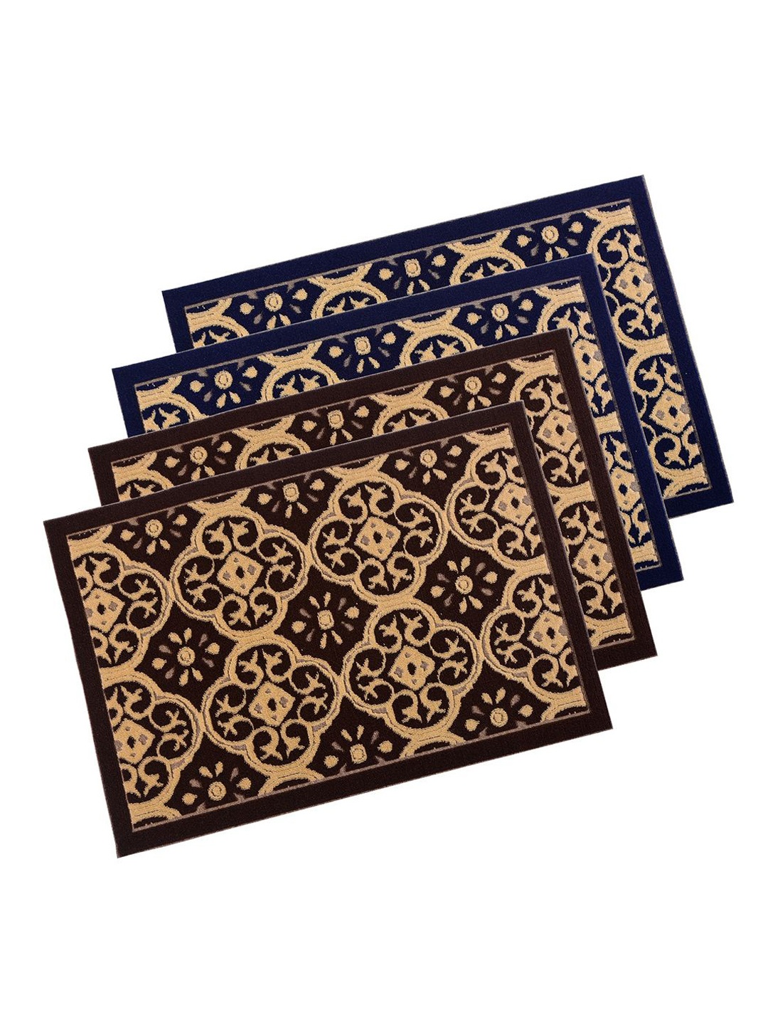 Kuber Industries Jacquard Brown & Blue 4 Pcs Floral Printed Rectangular Anti-Skid Doormats
Kuber Industries Jacquard Brown & Blue 4 Pcs Floral Printed Rectangular Anti-Skid Doormats