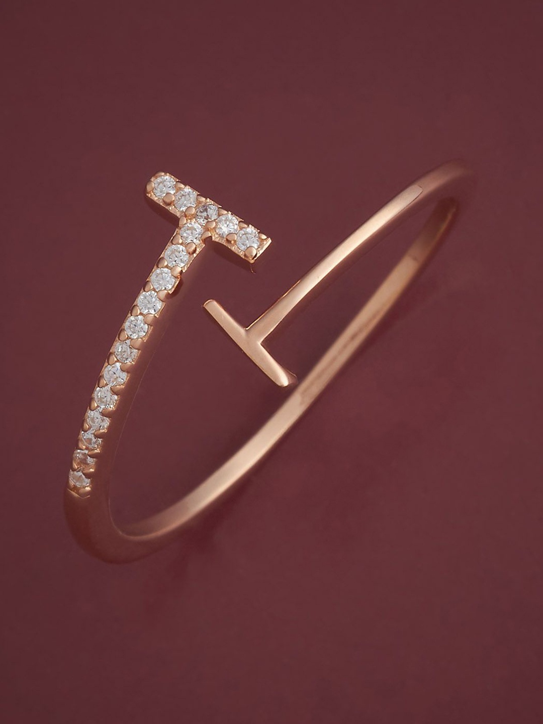 Kushal's Fashion Jewellery Sterling Silver Rose Gold-Plated CZ Studded Temple Finger Ring
Kushal's Fashion Jewellery Sterling Silver Rose Gold-Plated CZ Studded Temple Finger Ring