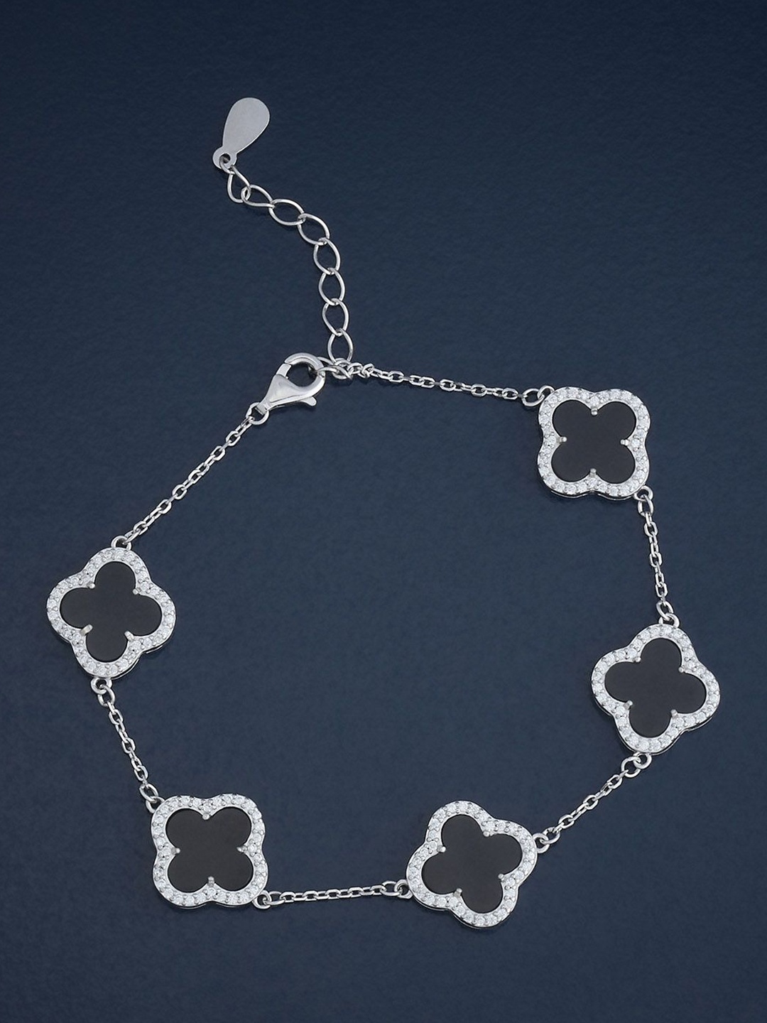 Kushal's Fashion Jewellery 92.5 Sterling Silver Rhodium-Plated CZ Wraparound Bracelet
Kushal's Fashion Jewellery 92.5 Sterling Silver Rhodium-Plated CZ Wraparound Bracelet