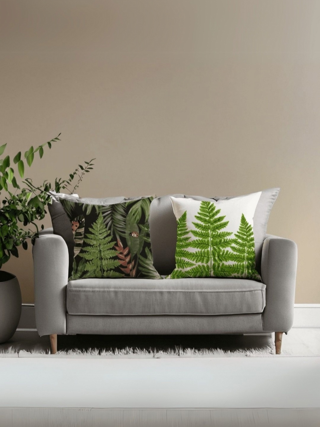 LUSHLYF White 2 Pieces Printed Velvet Square Our Lady Beetle Night & Ferns Cushion Covers
LUSHLYF White 2 Pieces Printed Velvet Square Our Lady Beetle Night & Ferns Cushion Covers