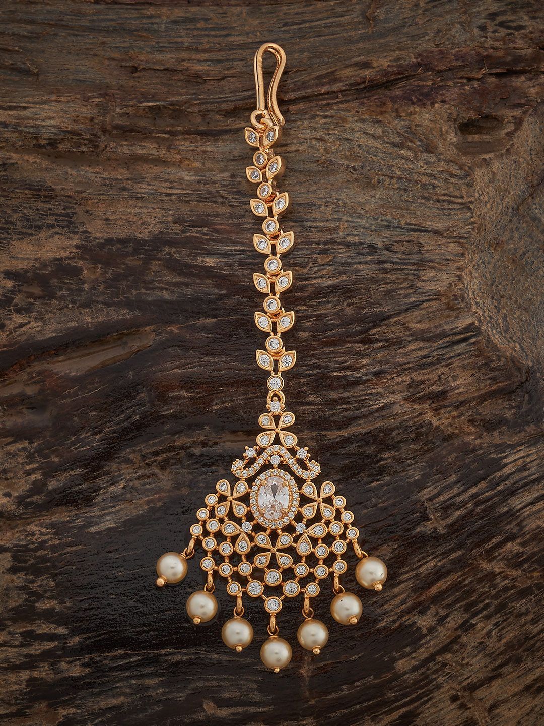 Kushal's Fashion Jewellery White Gold-Plated Cubic Zircon Maang Tikka Head Jewellery
Kushal's Fashion Jewellery White Gold-Plated Cubic Zircon Maang Tikka Head Jewellery