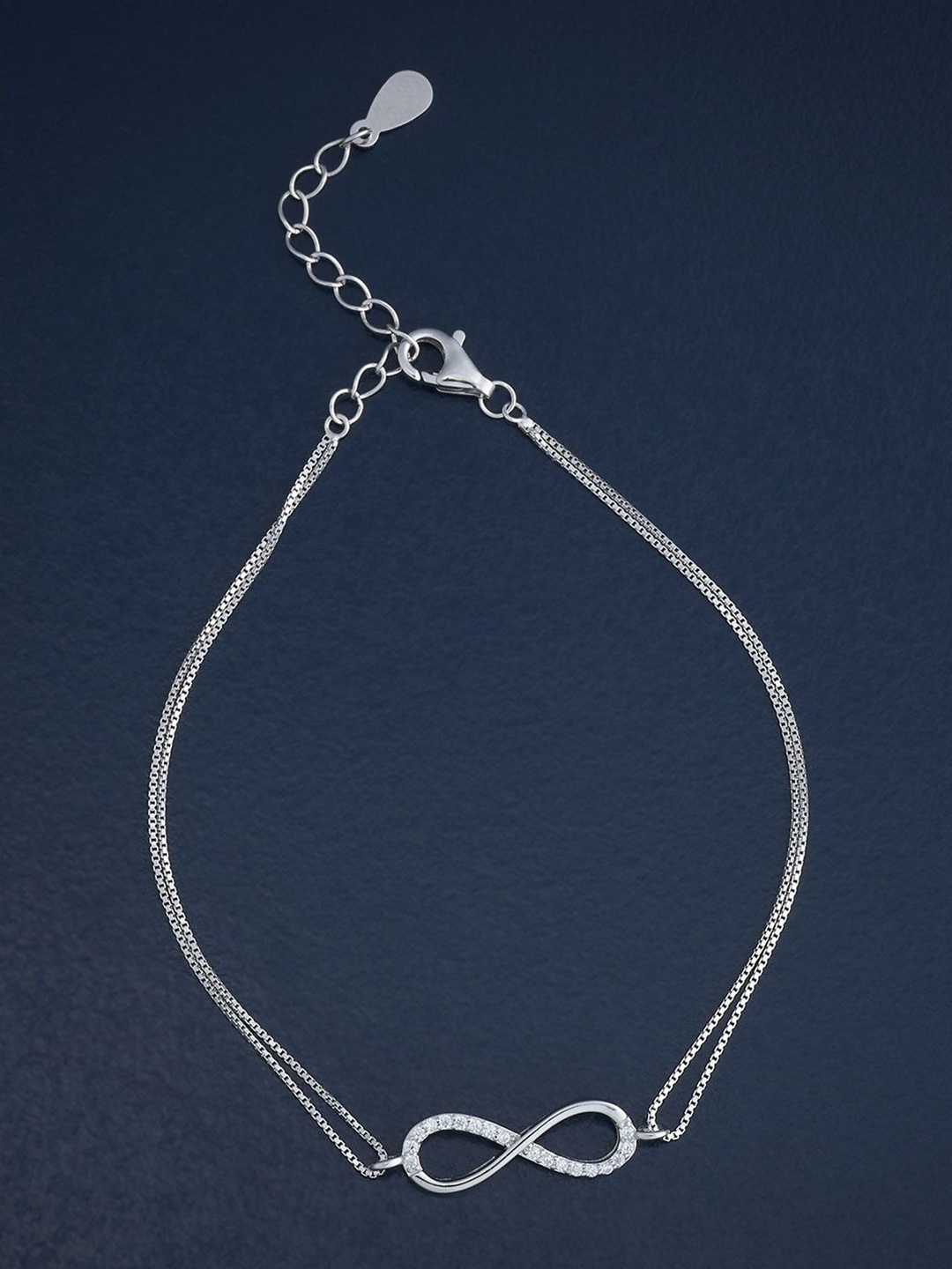Kushal's Fashion Jewellery 92.5 Sterling Silver Rhodium-Plated CZ Wraparound Bracelet
Kushal's Fashion Jewellery 92.5 Sterling Silver Rhodium-Plated CZ Wraparound Bracelet