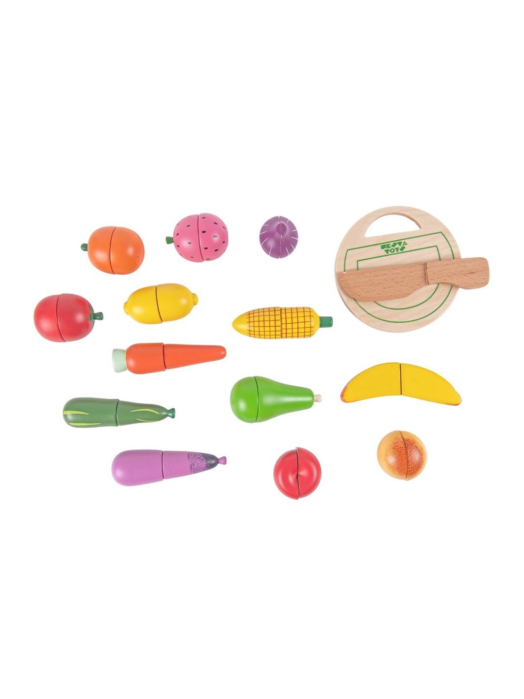 Nesta Toys Wooden Magnetic Vegetable and Fruit Pretend Play Food Kitchen Toy Set 15 Pcs, Yellow
Nesta Toys Wooden Magnetic Vegetable and Fruit Pretend Play Food Kitchen Toy Set 15 Pcs, Yellow