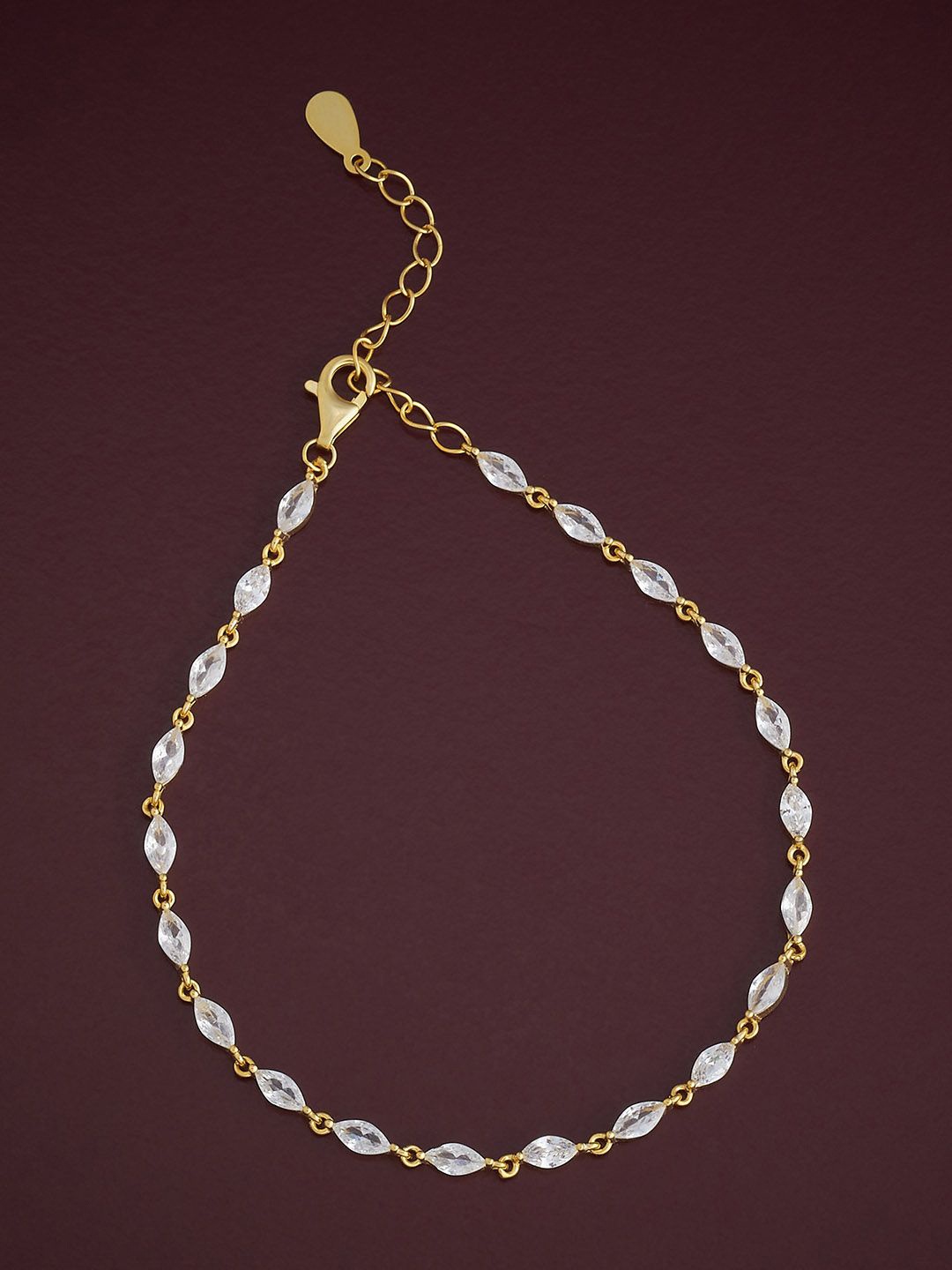 Kushal's Fashion Jewellery Women 92.5 Sterling Silver Gold-Plated CZ Wraparound Bracelet
Kushal's Fashion Jewellery Women 92.5 Sterling Silver Gold-Plated CZ Wraparound Bracelet