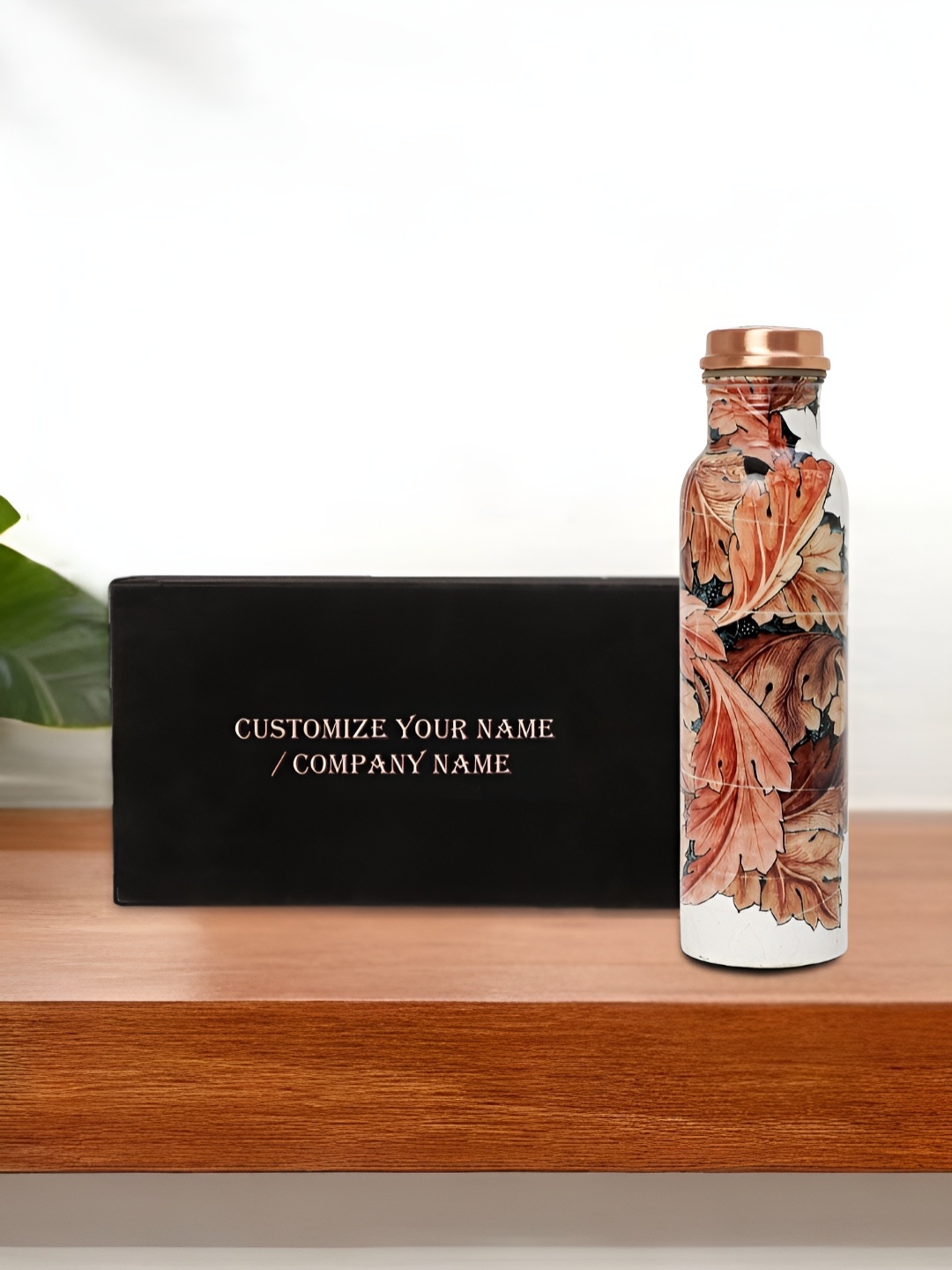 INTERNATIONAL GIFT Brown Pure Copper Floral Printed 950 Ml Water Bottle with Velvet Box
INTERNATIONAL GIFT Brown Pure Copper Floral Printed 950 Ml Water Bottle with Velvet Box