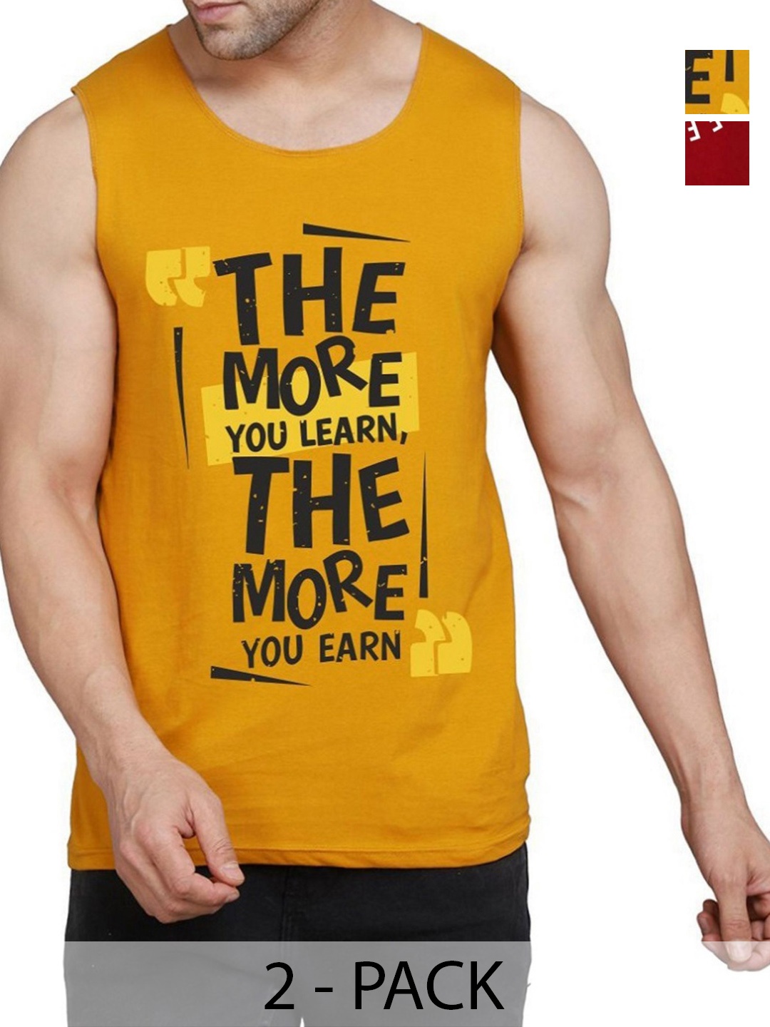 WOOSTRO Men Pack Of 2 Typography Printed Round Neck Cotton Slim Fit T-shirts, Maroon
WOOSTRO Men Pack Of 2 Typography Printed Round Neck Cotton Slim Fit T-shirts, Maroon