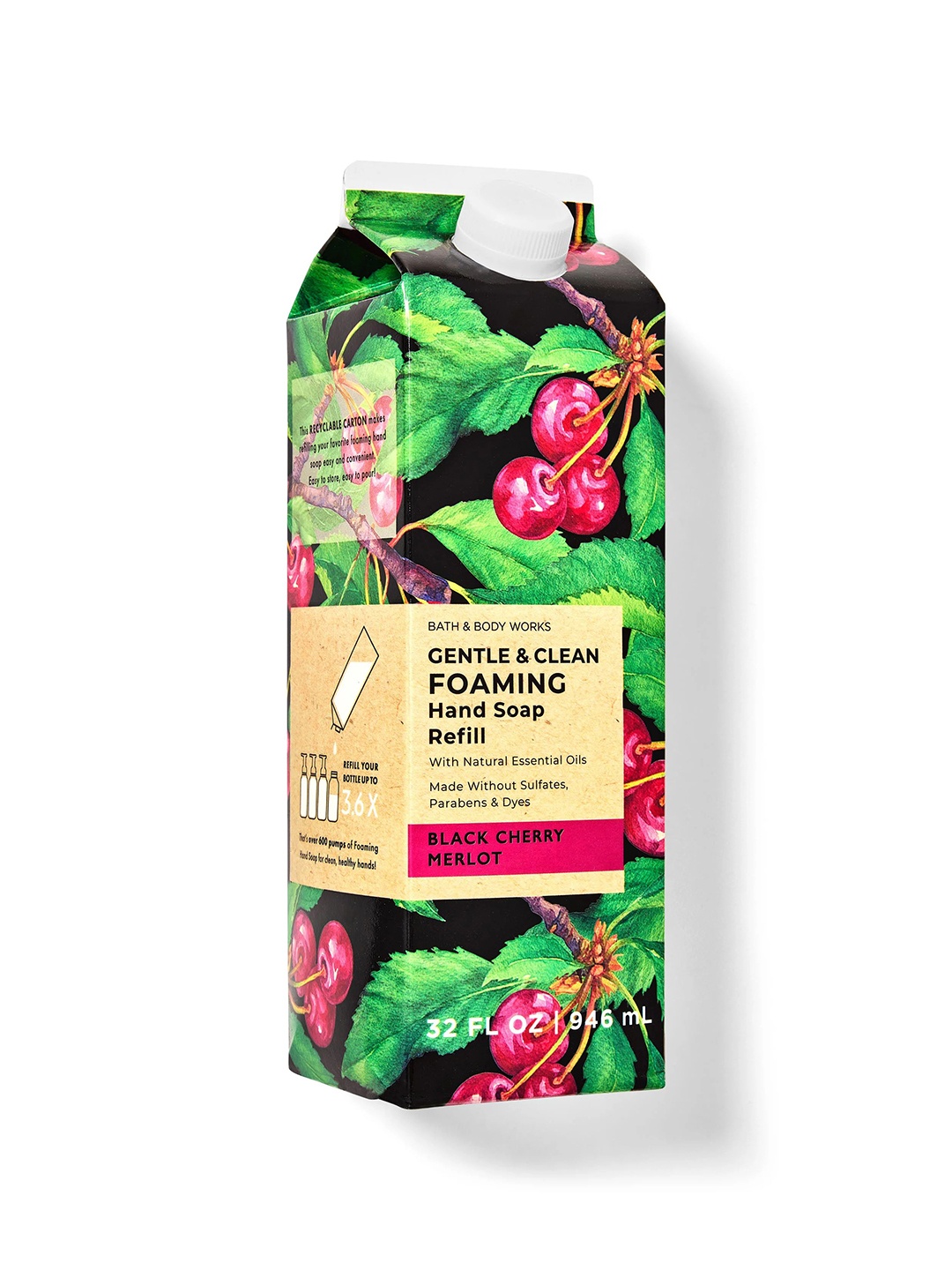 Bath & Body Works Black Cherry Merlot Gentle & Clean Foaming Hand Soap Refill - 946ml, Multi
Bath & Body Works Black Cherry Merlot Gentle & Clean Foaming Hand Soap Refill - 946ml, Multi