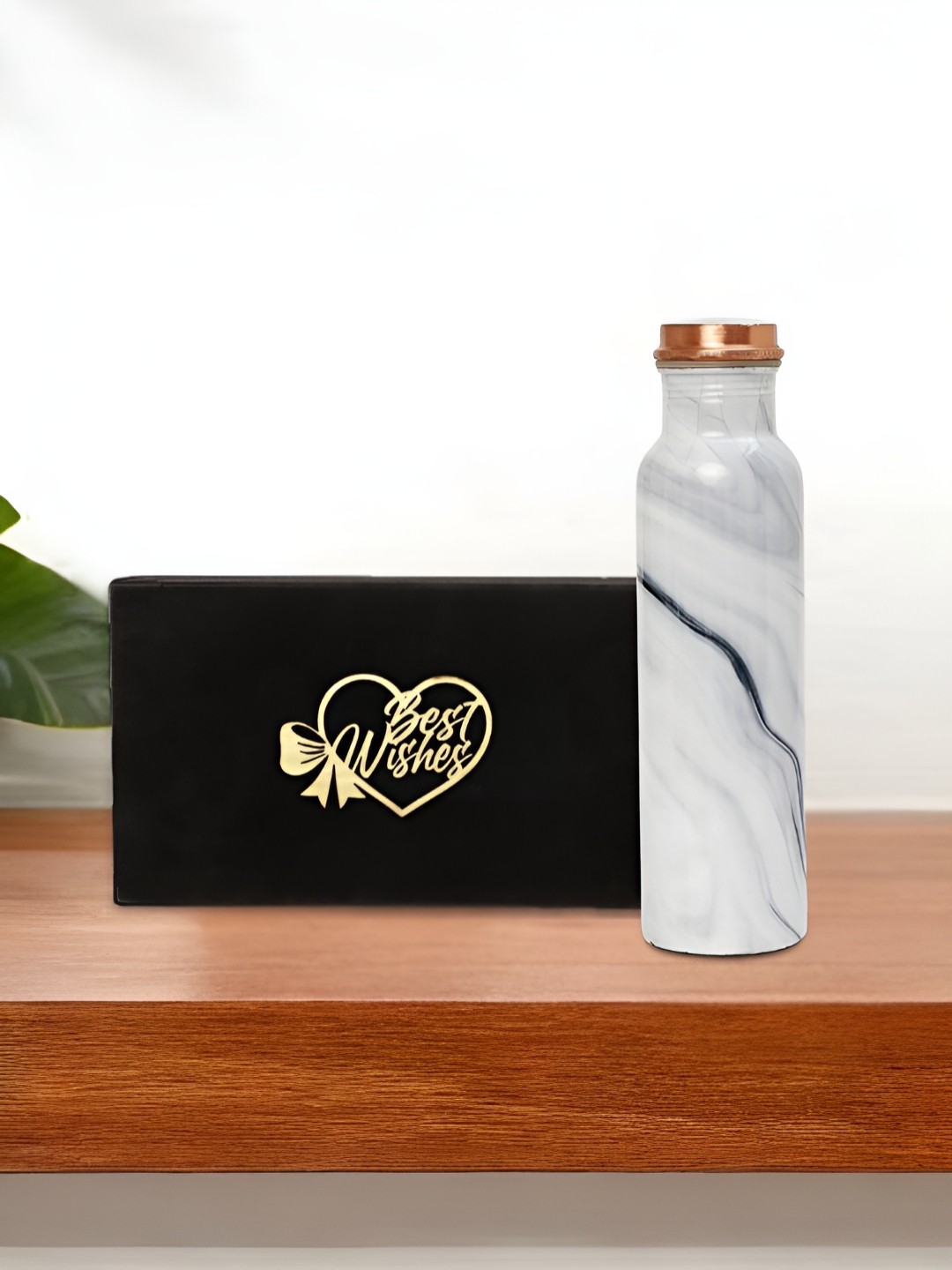 INTERNATIONAL GIFT White Printed Pure Copper Single Water Bottle With Velvet Box-950 ml
INTERNATIONAL GIFT White Printed Pure Copper Single Water Bottle With Velvet Box-950 ml
