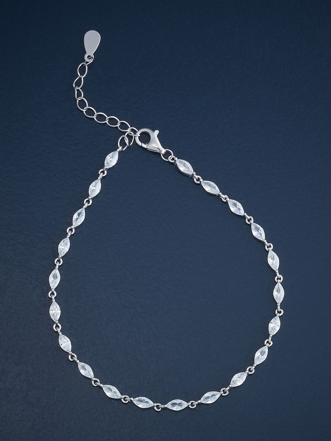Kushal's Fashion Jewellery 92.5 Sterling Silver Rhodium-Plated CZ Wraparound Bracelet
Kushal's Fashion Jewellery 92.5 Sterling Silver Rhodium-Plated CZ Wraparound Bracelet