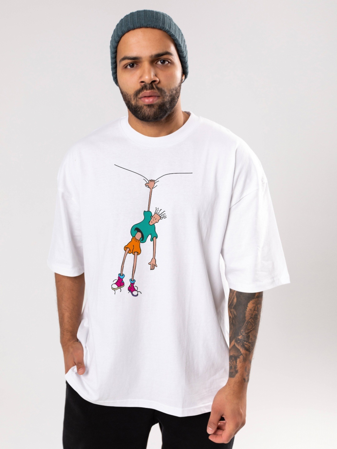 FLYIND VOGUE OUTFIT Men Bio Finish Graphic Printed Round Neck Cotton Oversized T-shirt, White
FLYIND VOGUE OUTFIT Men Bio Finish Graphic Printed Round Neck Cotton Oversized T-shirt, White