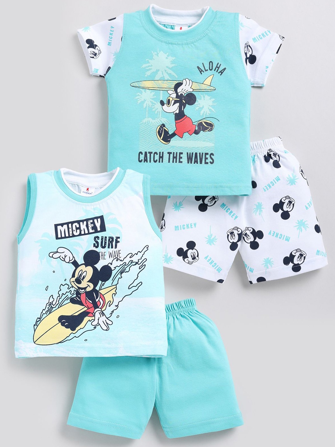 Annie Infants Selection Of 2 Printed Round Neck Pure Cotton T-shirt With Shorts, White
Annie Infants Selection Of 2 Printed Round Neck Pure Cotton T-shirt With Shorts, White