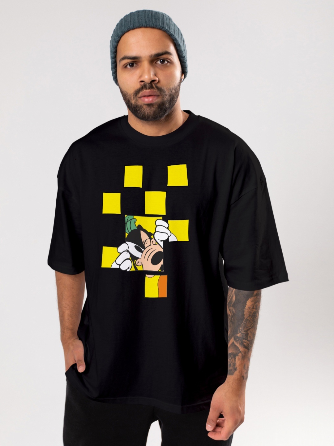 FLYIND VOGUE OUTFIT Men Goofy Bio Finish Graphic Printed Cotton Oversized T-shirt, Black
FLYIND VOGUE OUTFIT Men Goofy Bio Finish Graphic Printed Cotton Oversized T-shirt, Black