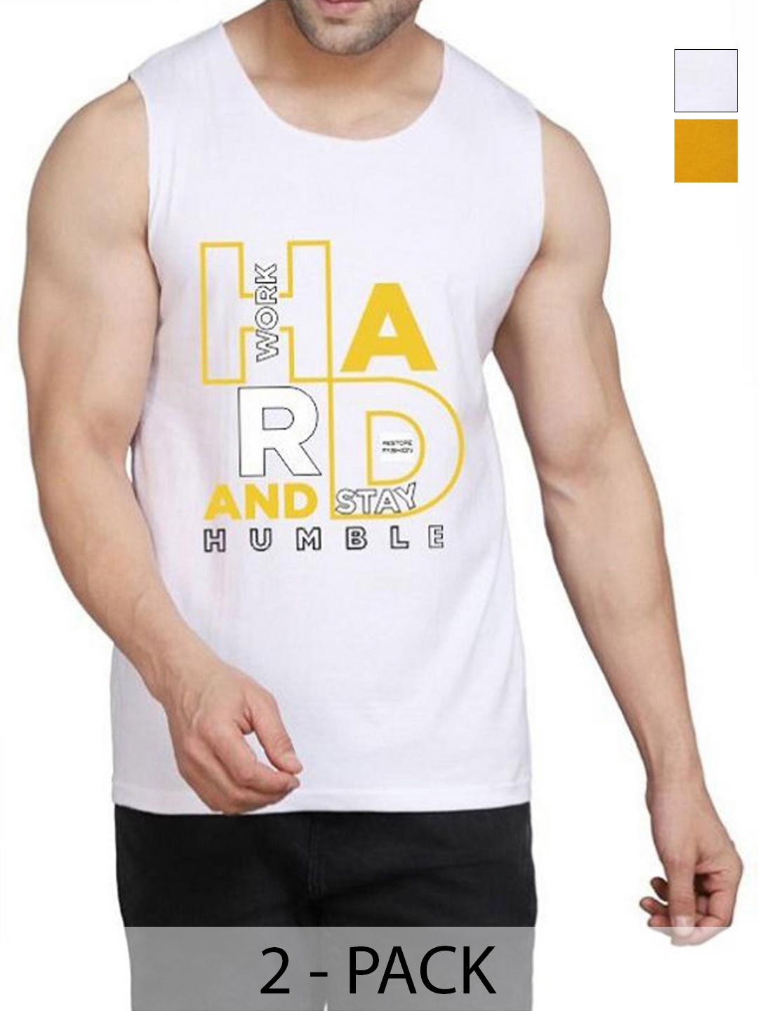 WOOSTRO Men Pack Of 2 Typography Printed Round Neck Cotton Slim Fit T-shirts, Mustard
WOOSTRO Men Pack Of 2 Typography Printed Round Neck Cotton Slim Fit T-shirts, Mustard