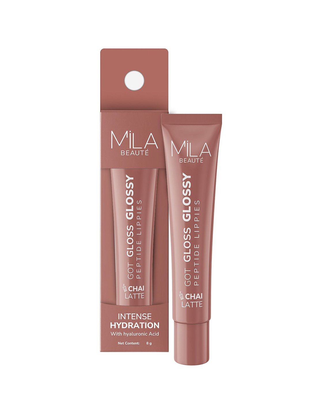 MILA BEAUTE Got Gloss Glossy Peptide Lip Balm With Hyaluronic Acid - 8 g - Chai Latte, Brown
MILA BEAUTE Got Gloss Glossy Peptide Lip Balm With Hyaluronic Acid - 8 g - Chai Latte, Brown
