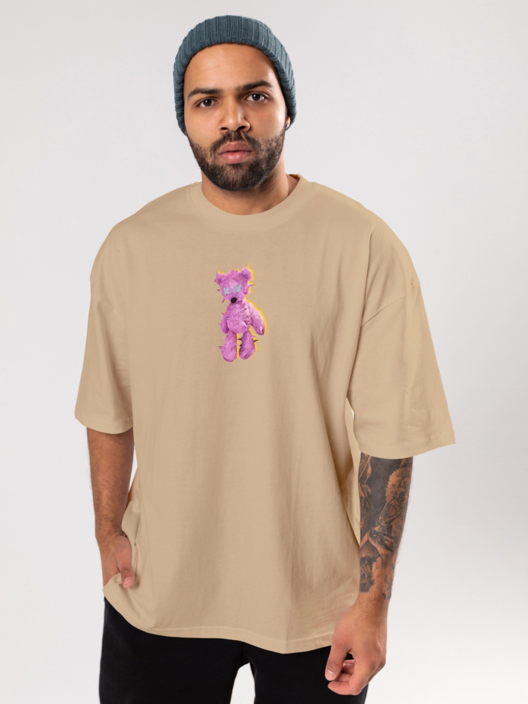 FLYIND VOGUE OUTFIT Men Bio Finish Graphic Printed Round Neck Cotton Oversized T-shirt, Beige
FLYIND VOGUE OUTFIT Men Bio Finish Graphic Printed Round Neck Cotton Oversized T-shirt, Beige