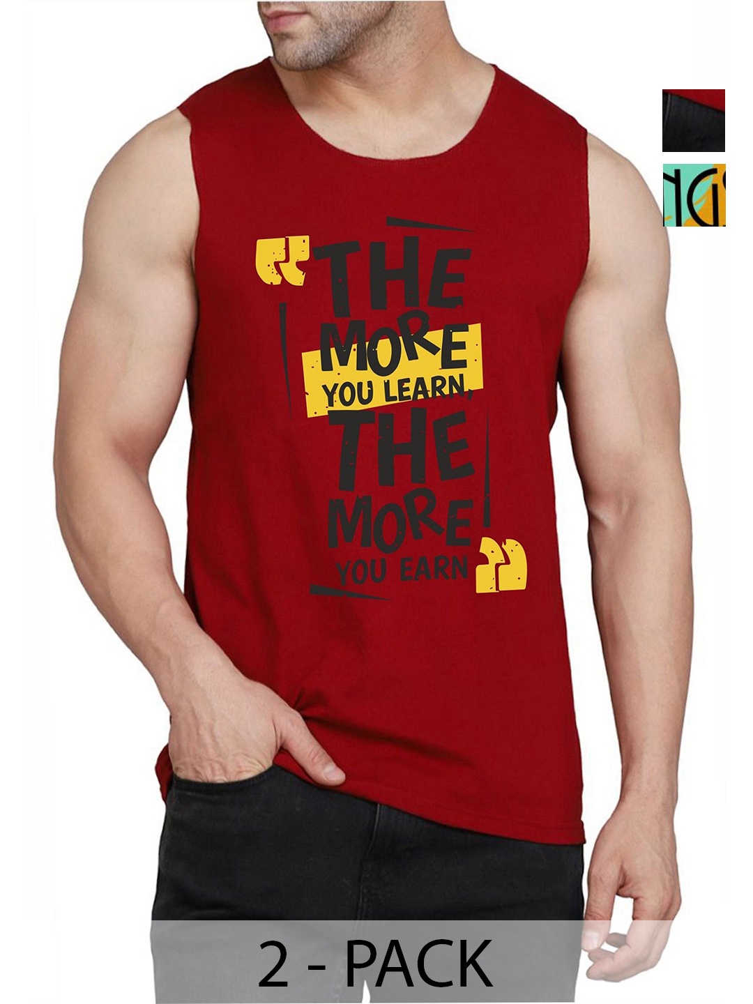 WOOSTRO Men Pack Of 2 Typography Printed Round Neck Cotton Slim Fit T-shirts, Mustard
WOOSTRO Men Pack Of 2 Typography Printed Round Neck Cotton Slim Fit T-shirts, Mustard
