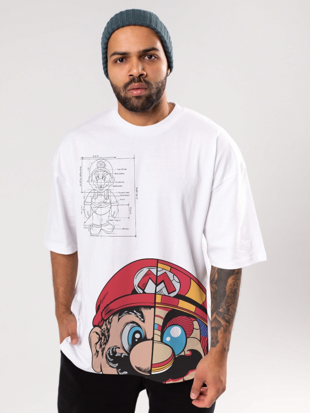 FLYIND VOGUE OUTFIT Men Super Mario Bio Finish Graphic Printed Cotton Oversized T-shirt, White
FLYIND VOGUE OUTFIT Men Super Mario Bio Finish Graphic Printed Cotton Oversized T-shirt, White