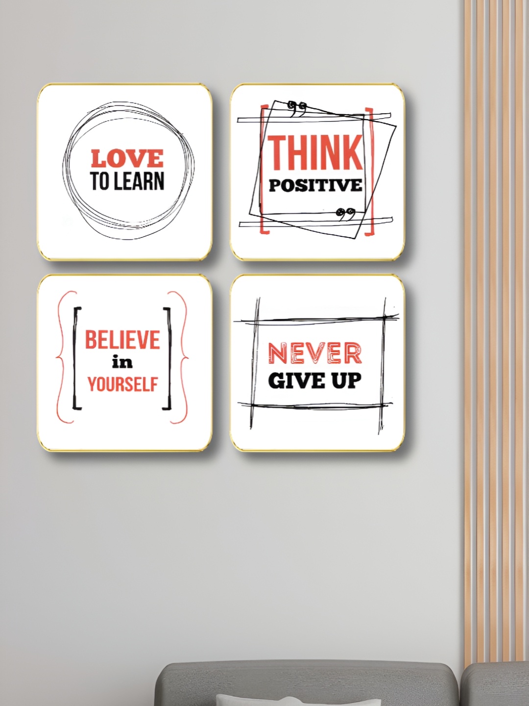 Myntra Elegant Homes White & Yellow 4 Piece Motivational Quotes Wooden Wall Art
Myntra Elegant Homes White & Yellow 4 Piece Motivational Quotes Wooden Wall Art