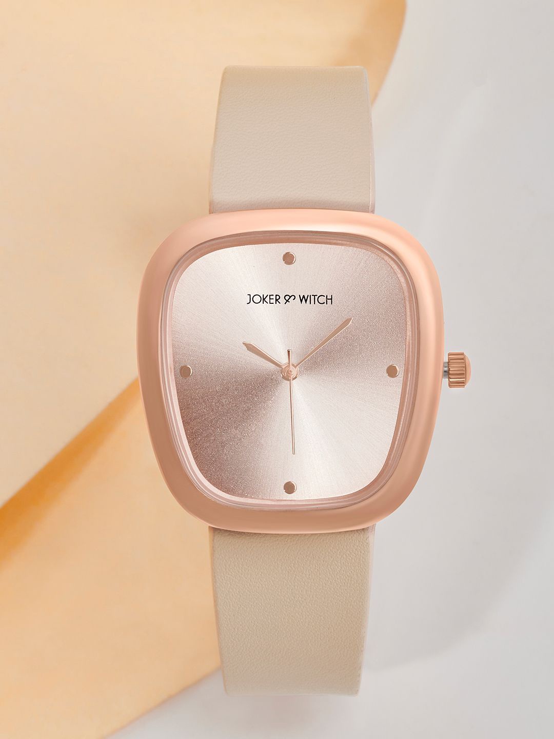 JOKER & WITCH Women Dial & Leather Bracelet Style Straps Analogue Watch AMWW988, Rose gold
JOKER & WITCH Women Dial & Leather Bracelet Style Straps Analogue Watch AMWW988, Rose gold