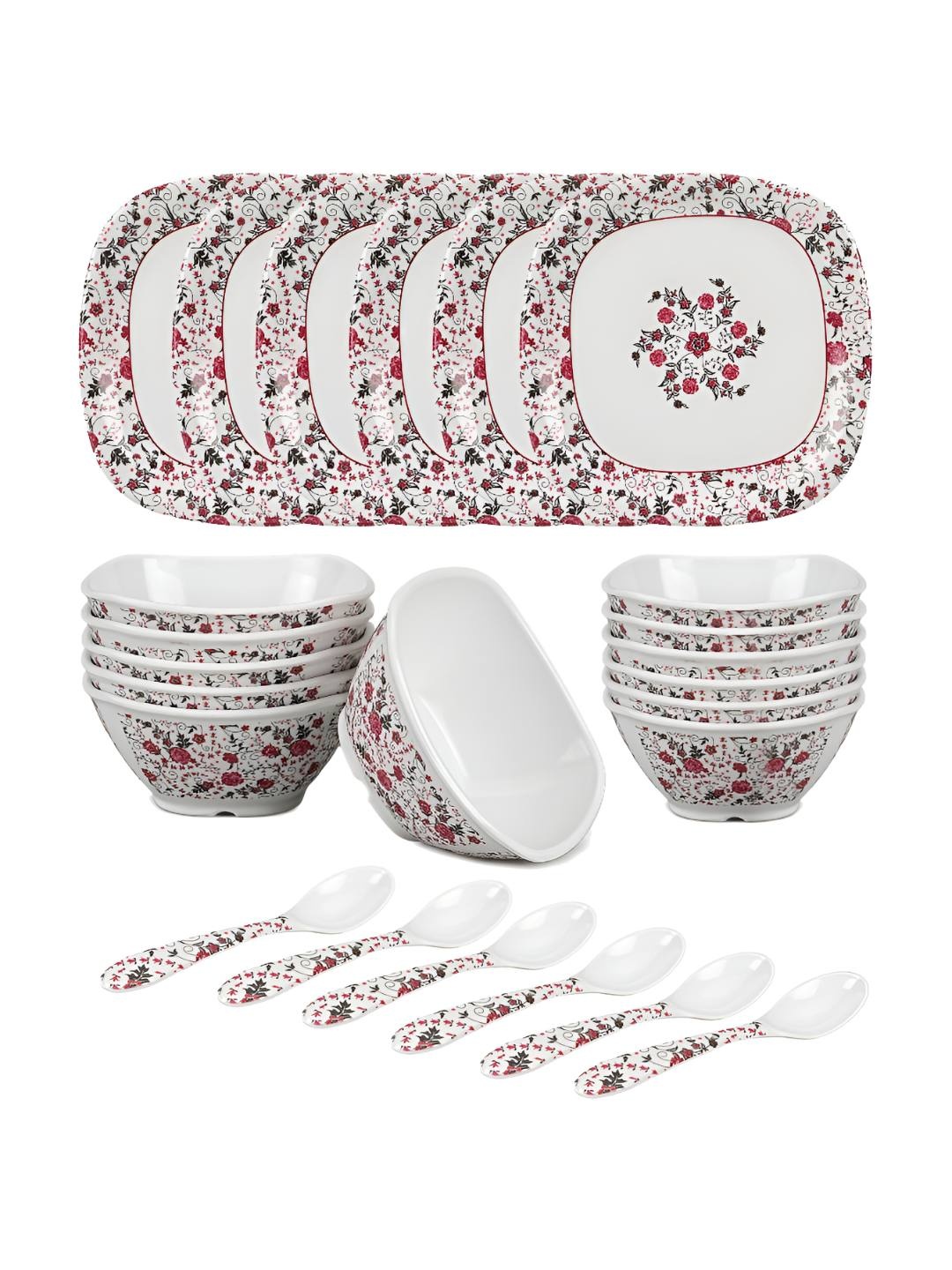 Bataniya Multicoloured 2025 24 Pieces Melamine Dishwasher and Microwave Safe Dinner Set of, Multi
Bataniya Multicoloured 2025 24 Pieces Melamine Dishwasher and Microwave Safe Dinner Set of, Multi