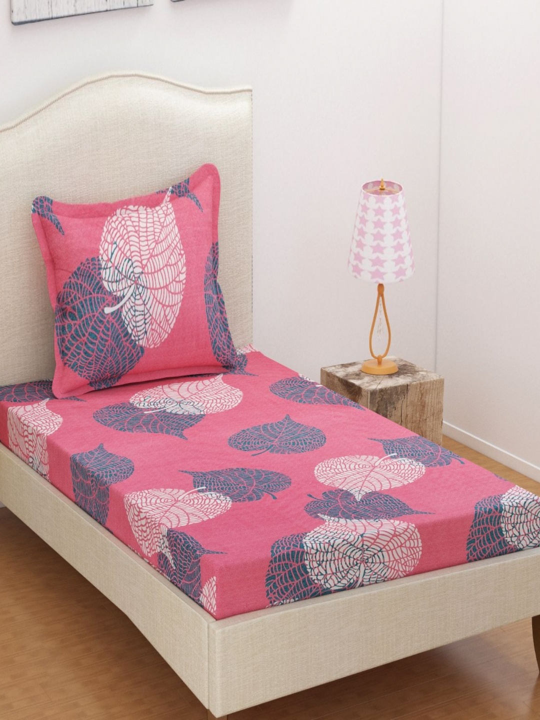 bsb home Prime Collection Pink 144 TC Microfiber Single Bedsheet Set 2.28 cm x 1.52 cm
bsb home Prime Collection Pink 144 TC Microfiber Single Bedsheet Set 2.28 cm x 1.52 cm
