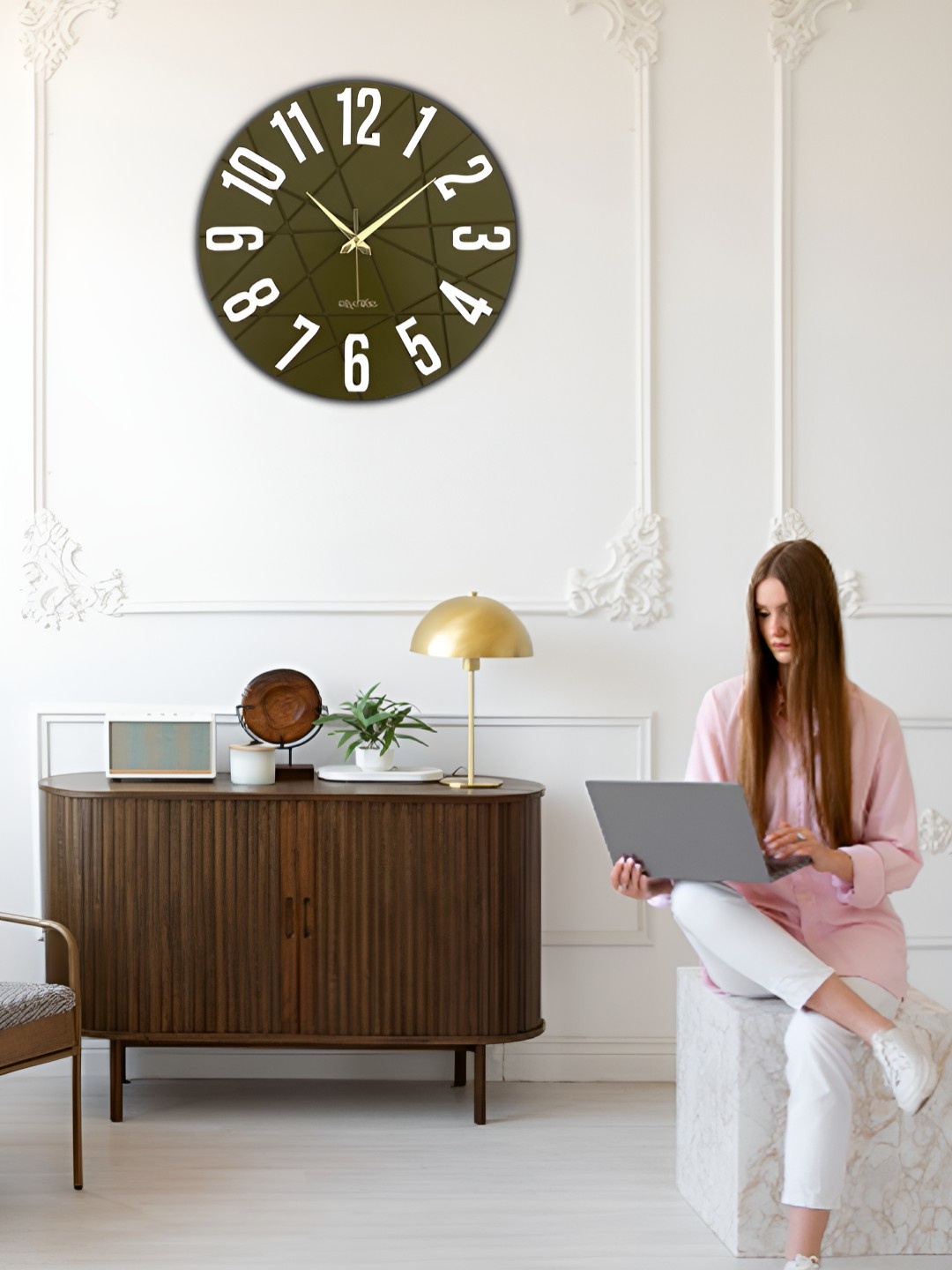 OLIVE TREE Wooden Designer Olive Analogue Wood Round Shaped Contemporary Wall Clock
OLIVE TREE Wooden Designer Olive Analogue Wood Round Shaped Contemporary Wall Clock