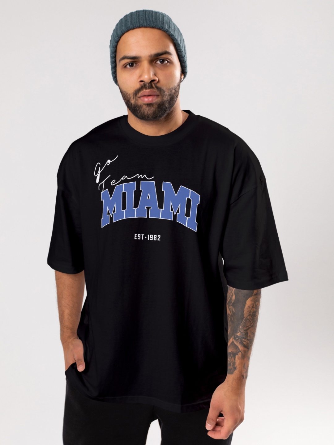 FLYIND VOGUE OUTFIT Men Bio Finish Typography Printed Round Neck Cotton Oversized T-shirt, Black
FLYIND VOGUE OUTFIT Men Bio Finish Typography Printed Round Neck Cotton Oversized T-shirt, Black