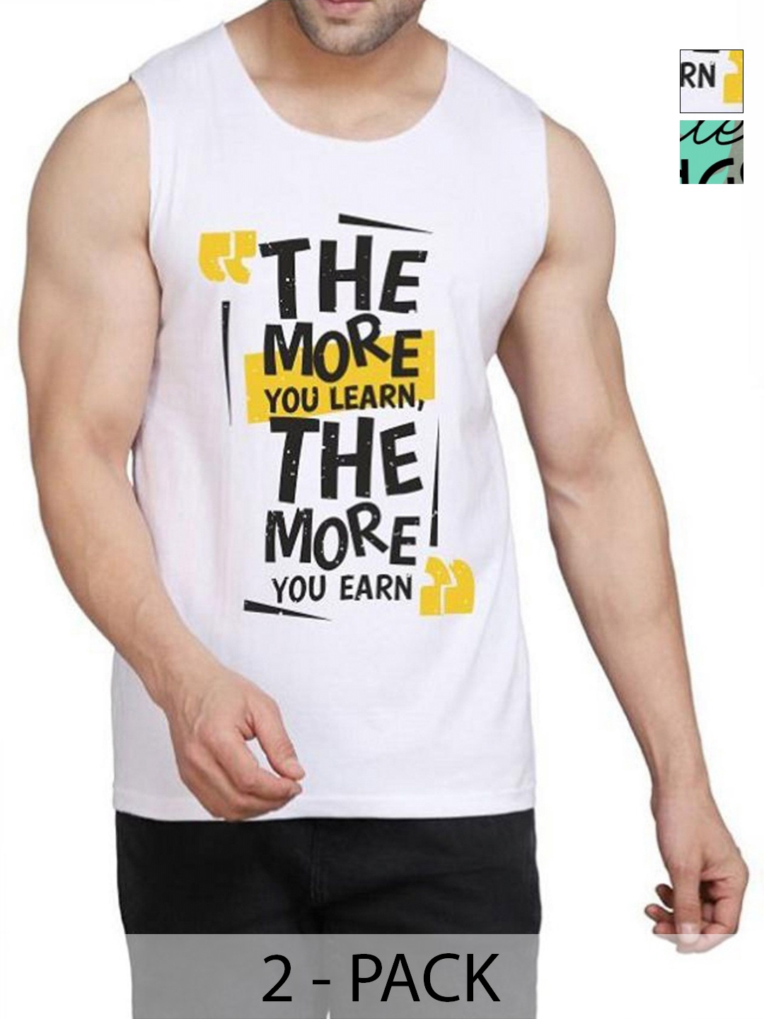 WOOSTRO Men Pack Of 2 Typography Printed Round Neck Cotton Slim Fit T-shirts, Green
WOOSTRO Men Pack Of 2 Typography Printed Round Neck Cotton Slim Fit T-shirts, Green