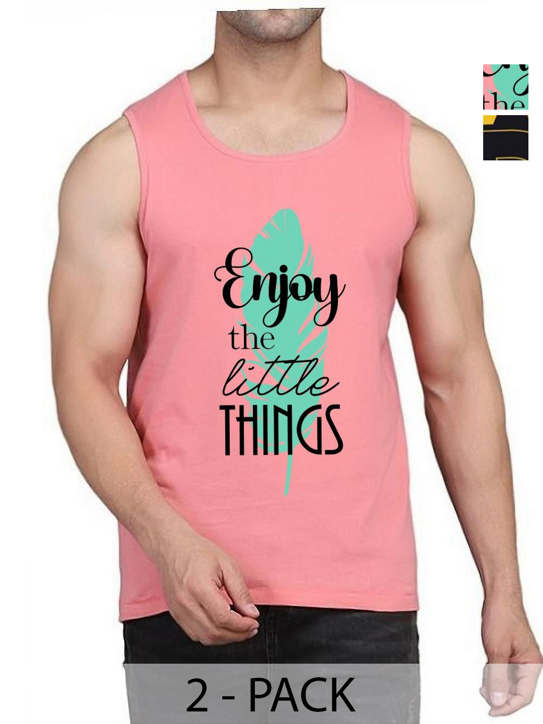 WOOSTRO Men Pack Of 2 Typography Printed Round Neck Cotton Slim Fit T-shirts, Peach
WOOSTRO Men Pack Of 2 Typography Printed Round Neck Cotton Slim Fit T-shirts, Peach