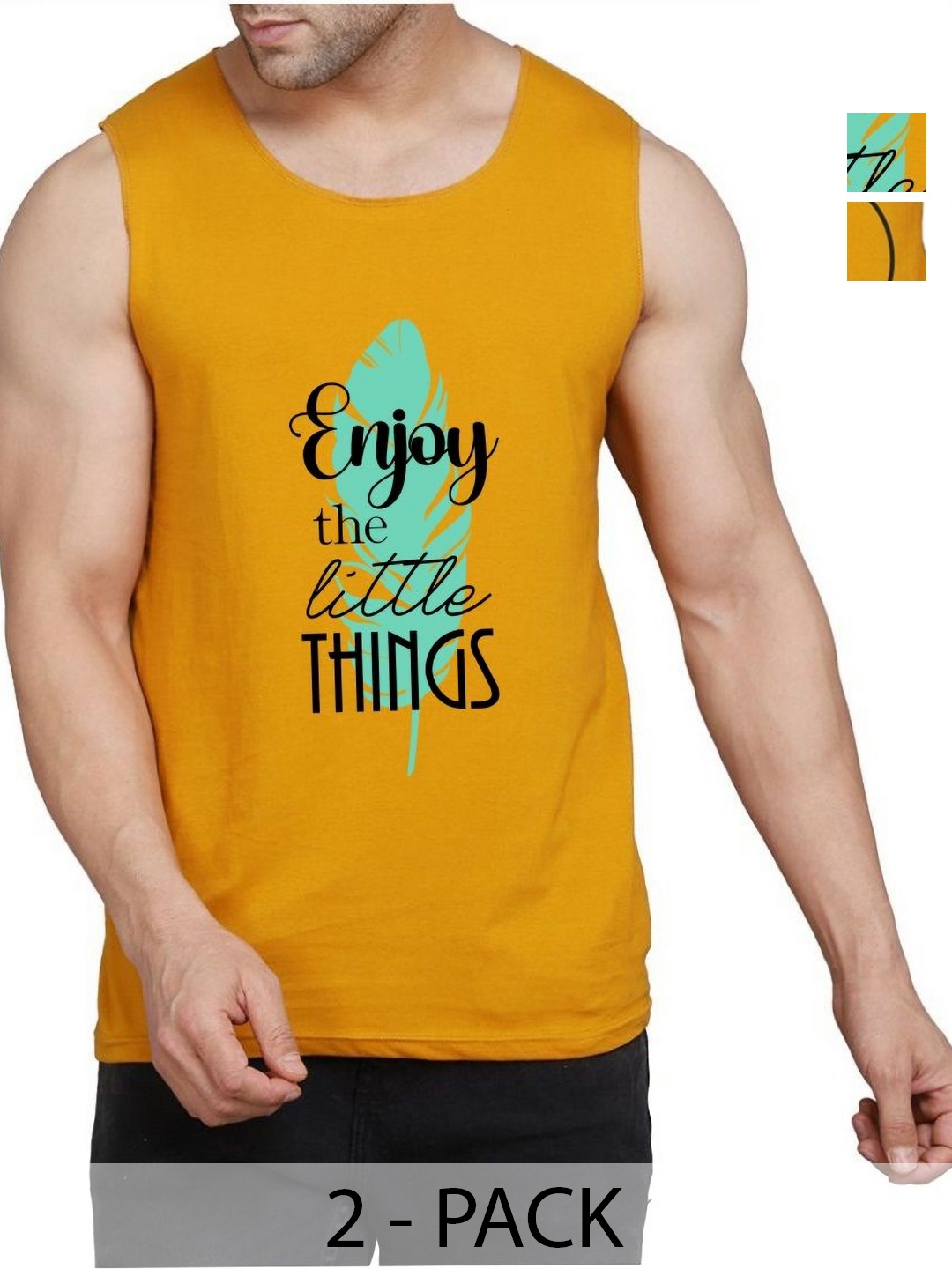 WOOSTRO Men Pack Of 2 Typography Printed Round Neck Cotton Slim Fit T-shirts, Mustard
WOOSTRO Men Pack Of 2 Typography Printed Round Neck Cotton Slim Fit T-shirts, Mustard