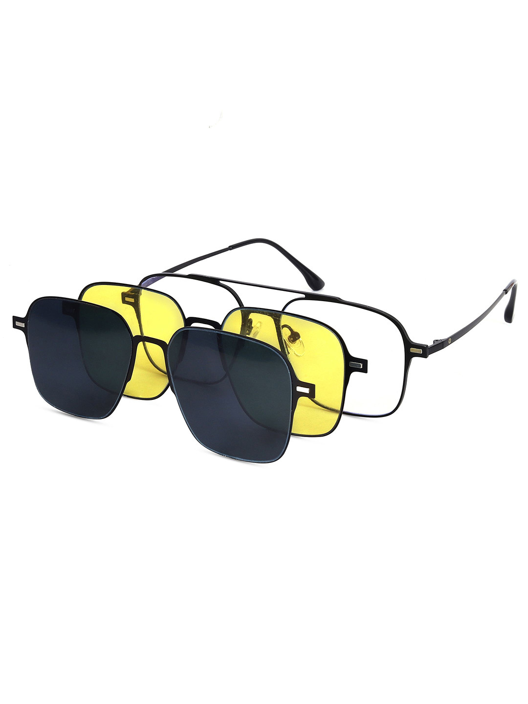 HASHTAG EYEWEAR Women Full Rim Square Clip on Frames with Blue-Cut Lens - 37602, Black
HASHTAG EYEWEAR Women Full Rim Square Clip on Frames with Blue-Cut Lens - 37602, Black