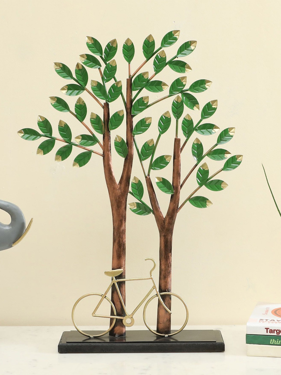vedas Mystical Indian Green & Brown Advik Tree Antique Vintage Statue with Cycle Showpiece
vedas Mystical Indian Green & Brown Advik Tree Antique Vintage Statue with Cycle Showpiece