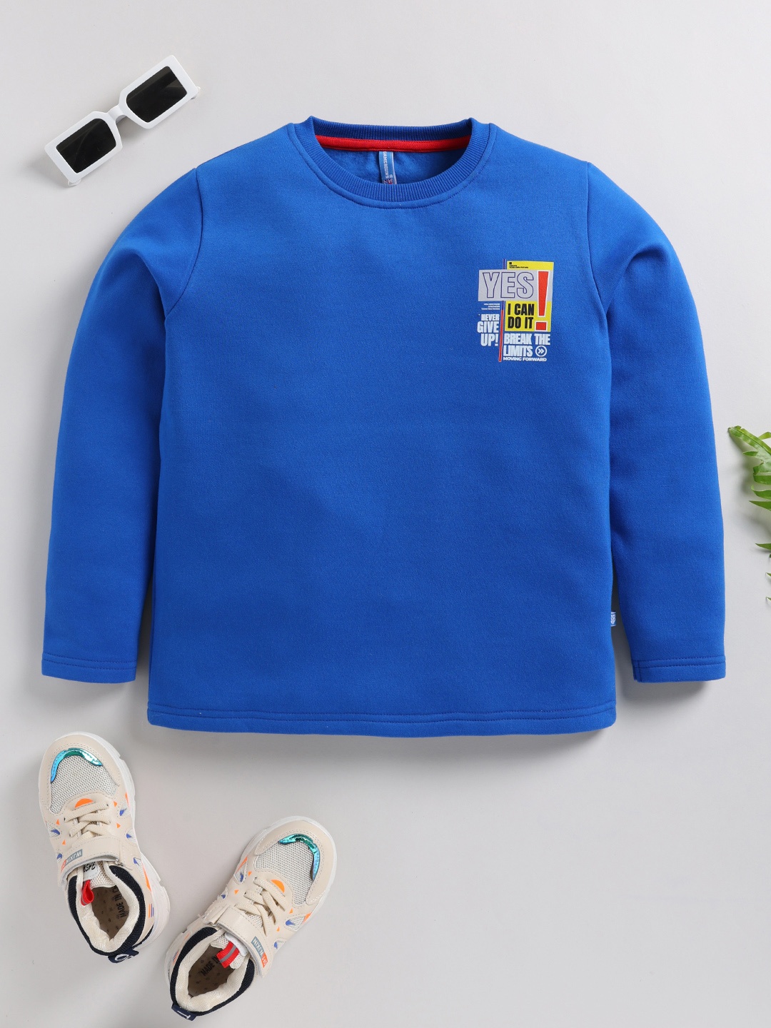 Here&Now X Game Begins Boys Back Printed Sweatshirt with Brushed Fleece Lining, Blue
Here&Now X Game Begins Boys Back Printed Sweatshirt with Brushed Fleece Lining, Blue
