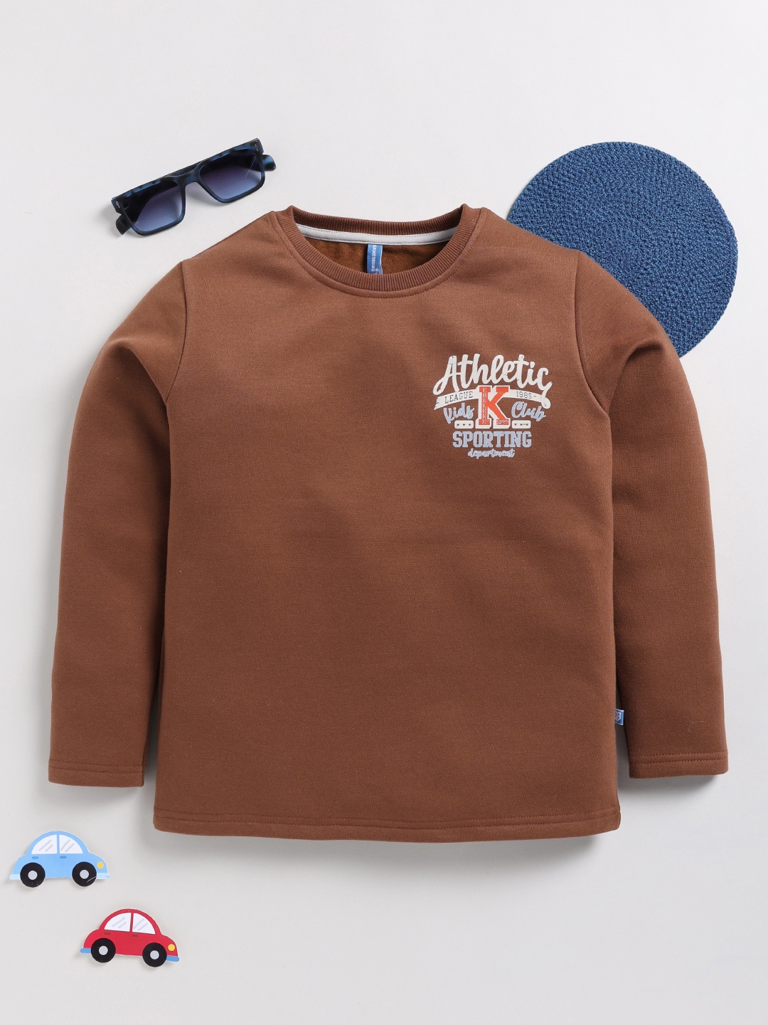 Here&Now X Game Begins Boys Back Printed Sweatshirt with Brushed Fleece Lining, Brown
Here&Now X Game Begins Boys Back Printed Sweatshirt with Brushed Fleece Lining, Brown