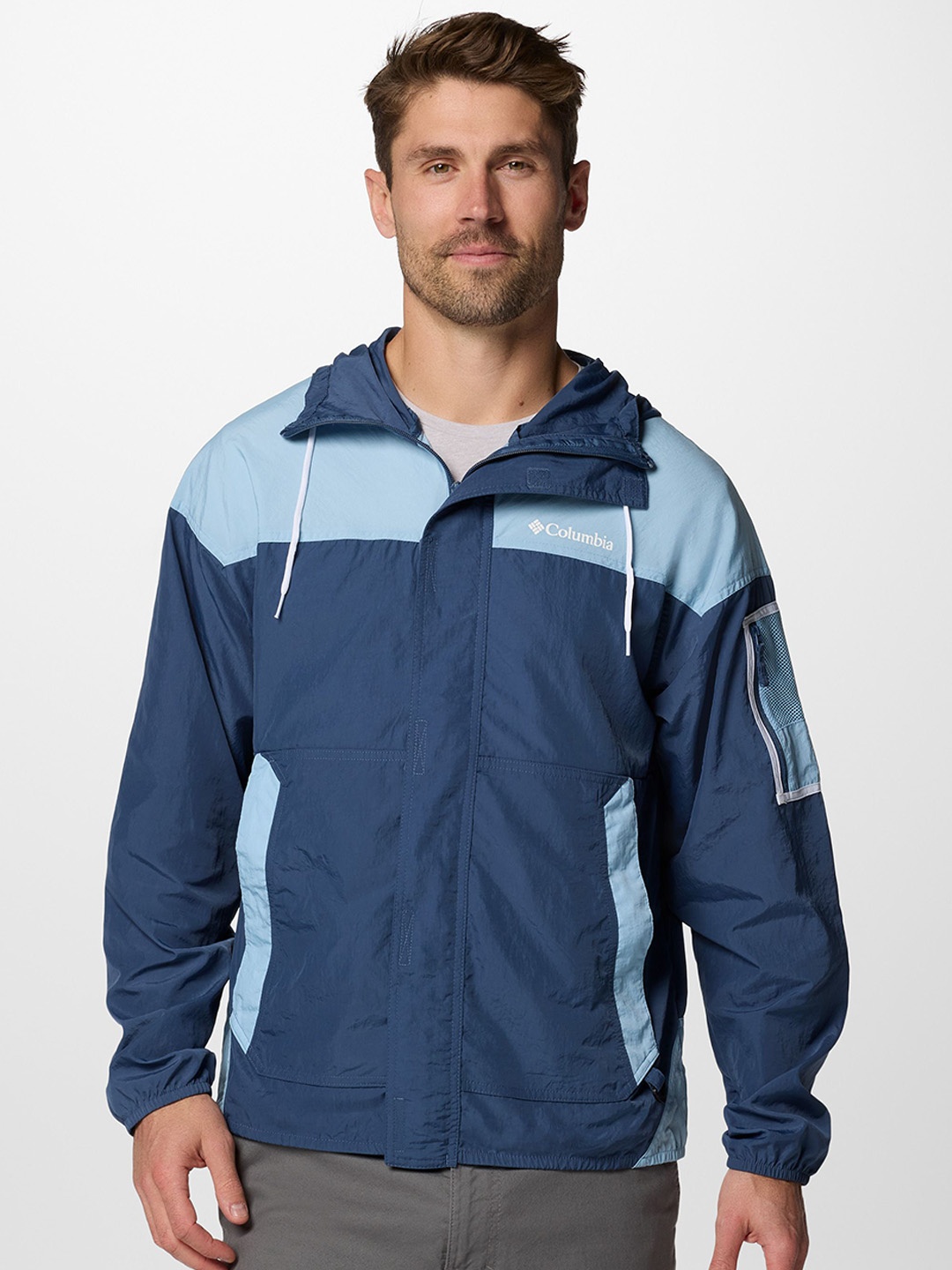 Columbia Omni-Shield Challenger II Wind & Water Resistant Hooded Rain Jacket, Navy blue
Columbia Omni-Shield Challenger II Wind & Water Resistant Hooded Rain Jacket, Navy blue