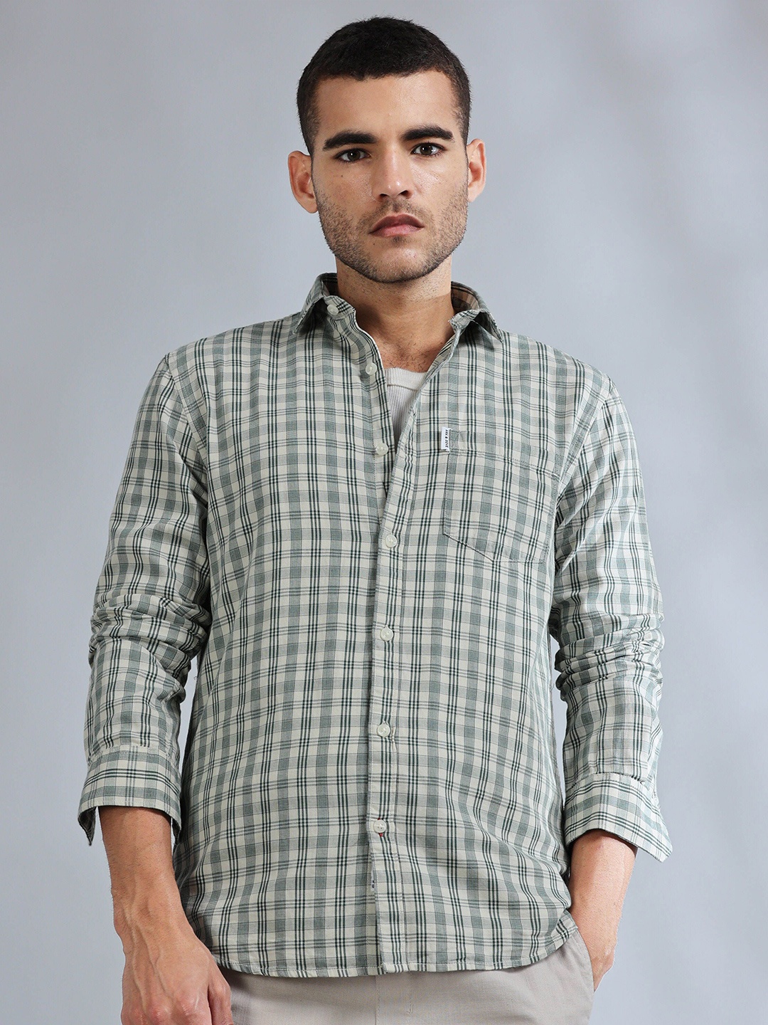 HOUSE OF MAHNOTS Men Comfort Slim Fit Tartan Checks Opaque Checked Casual Shirt, Green
HOUSE OF MAHNOTS Men Comfort Slim Fit Tartan Checks Opaque Checked Casual Shirt, Green