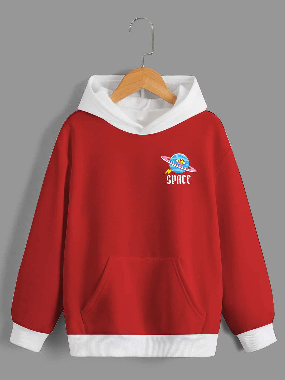 Dagcros Boys Printed Hooded Sweatshirt, Red
Dagcros Boys Printed Hooded Sweatshirt, Red