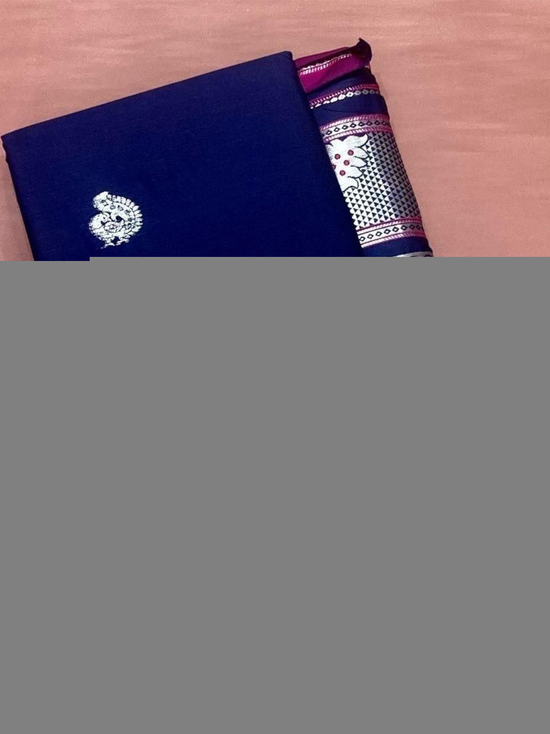 Upalksh Ethnic Motifs Woven Design Zari Paithani Saree, Blue 
Upalksh Ethnic Motifs Woven Design Zari Paithani Saree, Blue