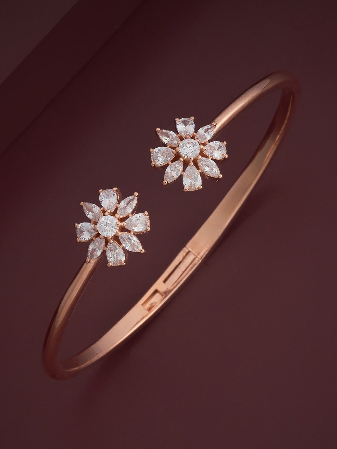 Kushal's Fashion Jewellery 92.5 Pure Silver Rose Gold-Plated Stone Studded Cuff Bracelet
Kushal's Fashion Jewellery 92.5 Pure Silver Rose Gold-Plated Stone Studded Cuff Bracelet
