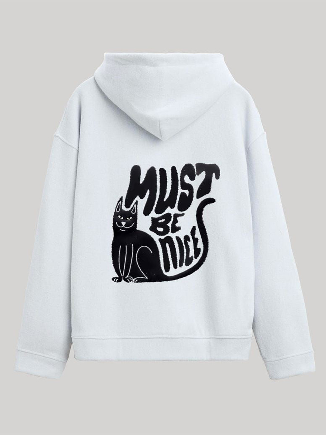 TheBTclub Men Must Be Nice Printed Hooded Sweatshirt, White
TheBTclub Men Must Be Nice Printed Hooded Sweatshirt, White