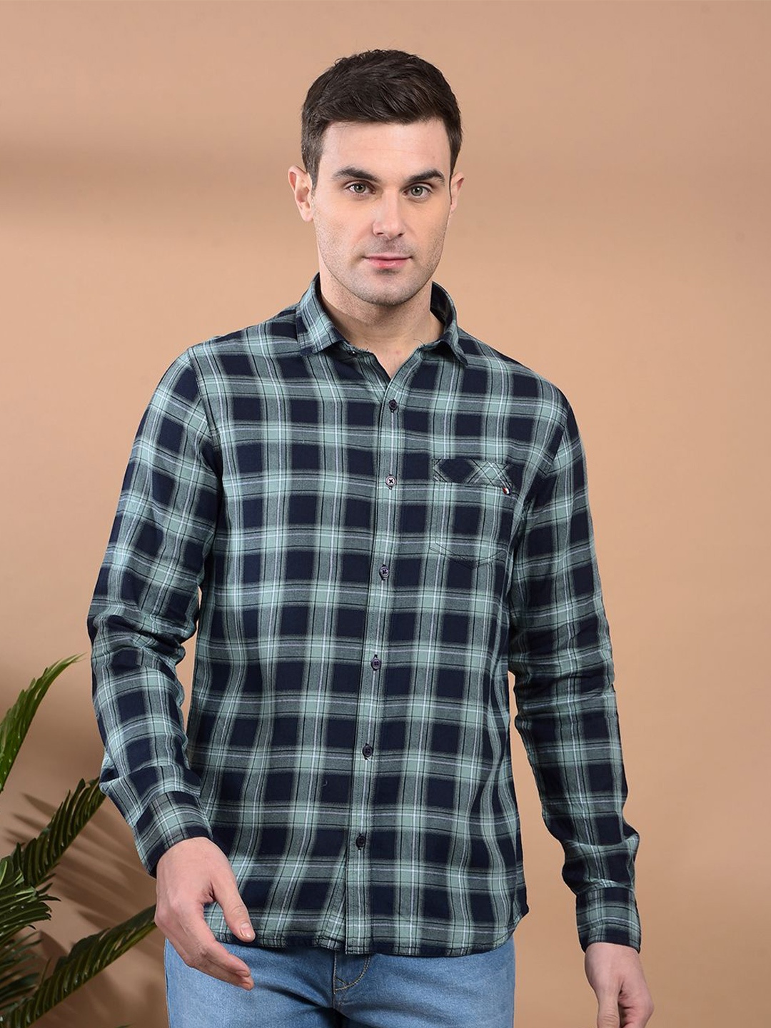 Canary London Men Smart Slim Fit Cutaway Collar Tartan Checked Cotton Casual Shirt, Navy blue
Canary London Men Smart Slim Fit Cutaway Collar Tartan Checked Cotton Casual Shirt, Navy blue