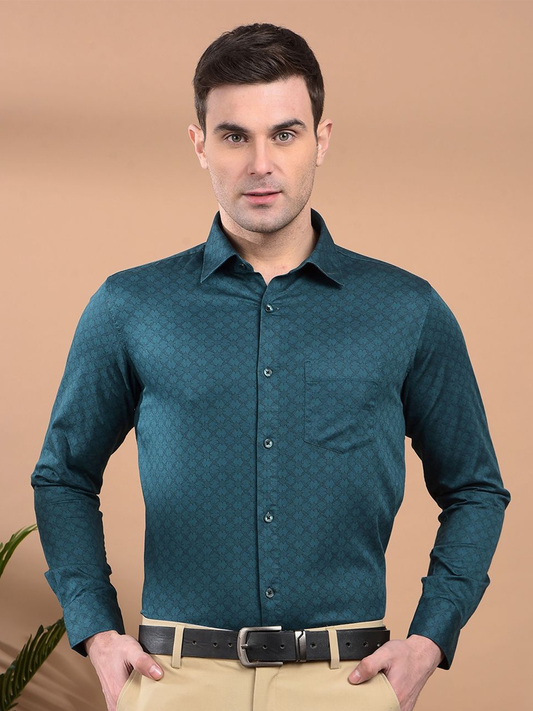 Canary London Men Smart Slim Fit Spread Collar Floral Printed Satin Semiformal Shirt, Teal
Canary London Men Smart Slim Fit Spread Collar Floral Printed Satin Semiformal Shirt, Teal
