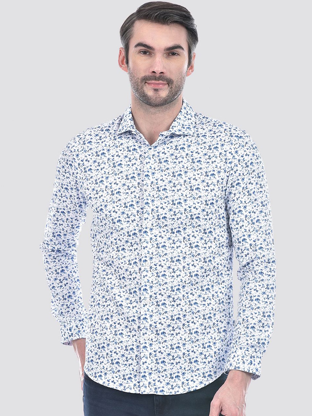 Jack & Jones Men Slim Fit Cutaway Collar Floral Printed Cotton Casual Shirt, White
Jack & Jones Men Slim Fit Cutaway Collar Floral Printed Cotton Casual Shirt, White