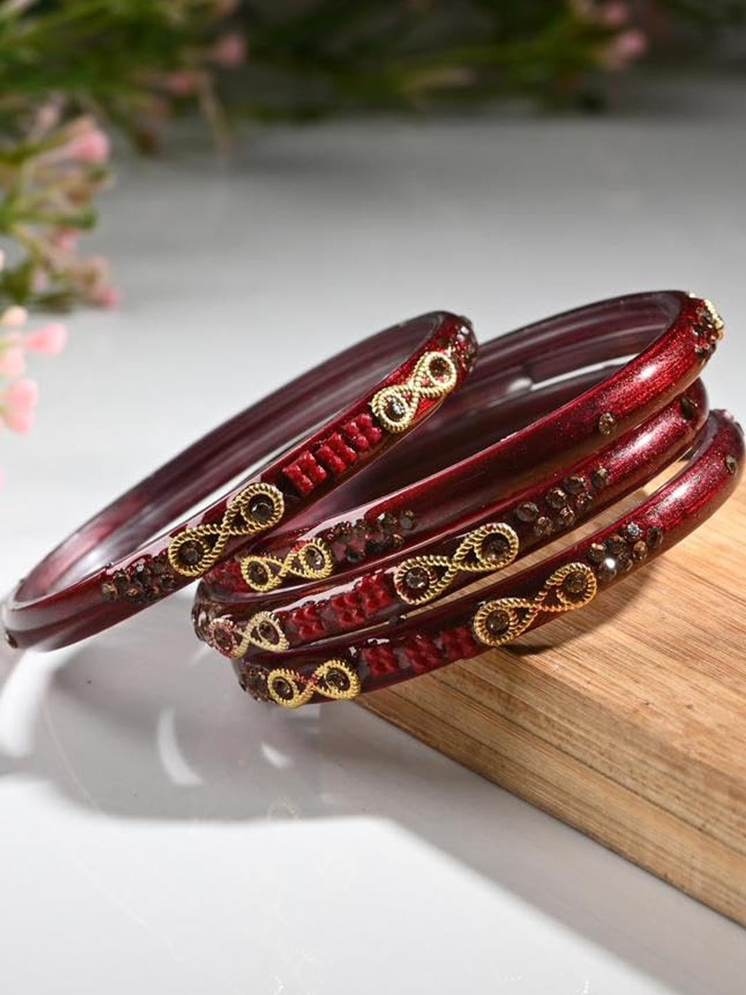 1ST TIME Alloy Bangle, Maroon
1ST TIME Alloy Bangle, Maroon