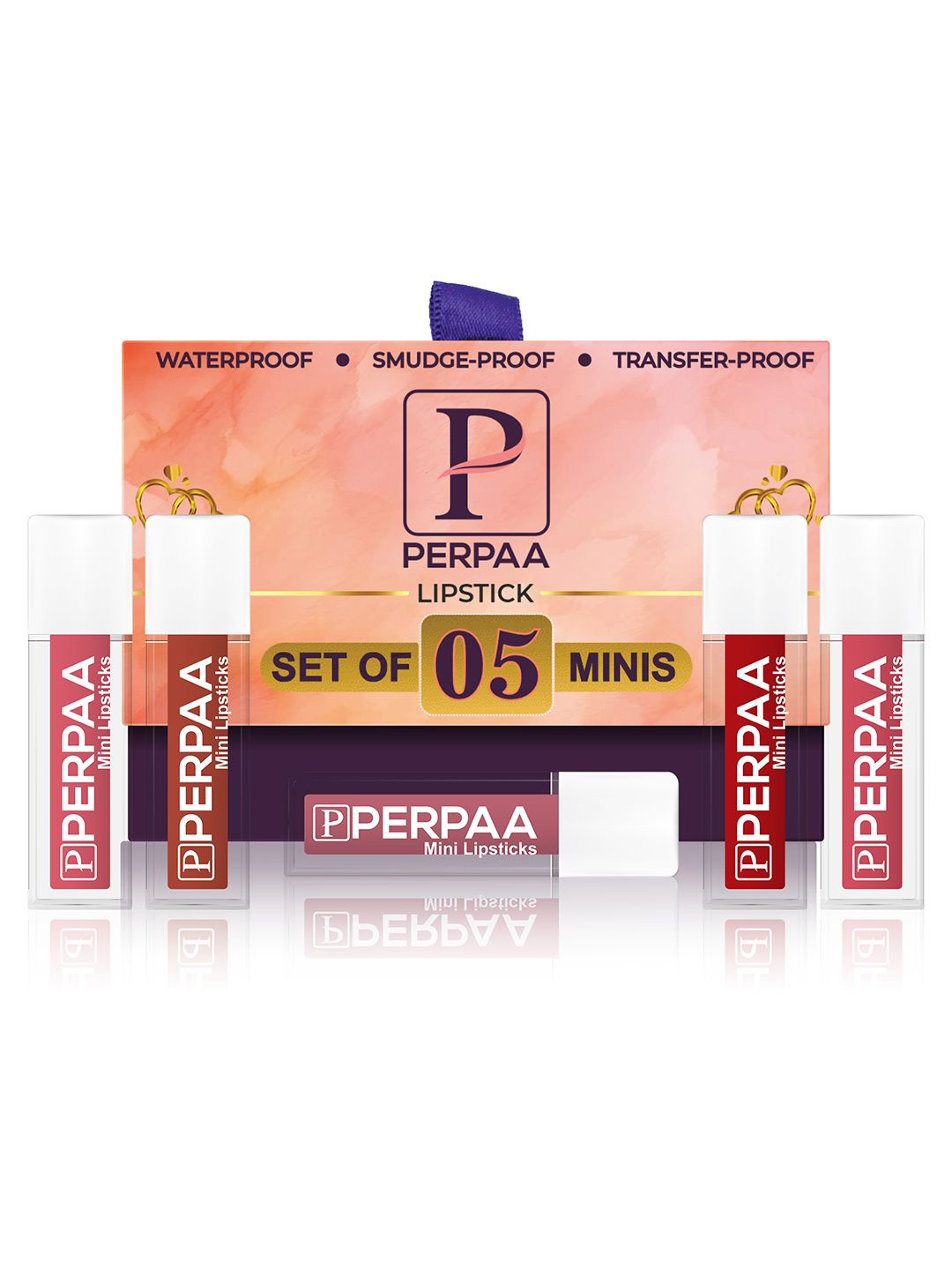 PERPAA Set Of 5 Waterproof Matte Mini Liquid Lipsticks - 1.2ml Each Shade -2-3-6-8-12, Beige
PERPAA Set Of 5 Waterproof Matte Mini Liquid Lipsticks - 1.2ml Each Shade -2-3-6-8-12, Beige