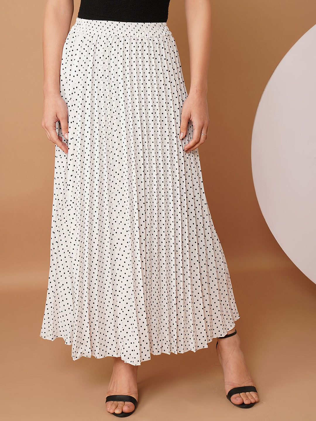 Chemistry Pleated Flared Maxi Skirt, White
Chemistry Pleated Flared Maxi Skirt, White