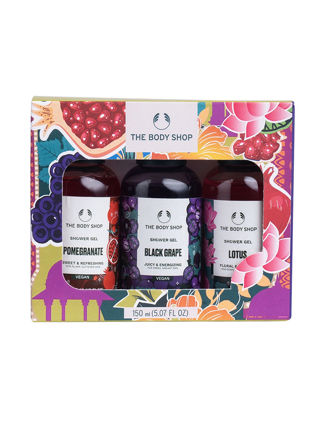 The Body Shop Set Of 3 Pomegranate Lotus Black Grape Shower Gel Gift Set - 50ml Each, White
The Body Shop Set Of 3 Pomegranate Lotus Black Grape Shower Gel Gift Set - 50ml Each, White