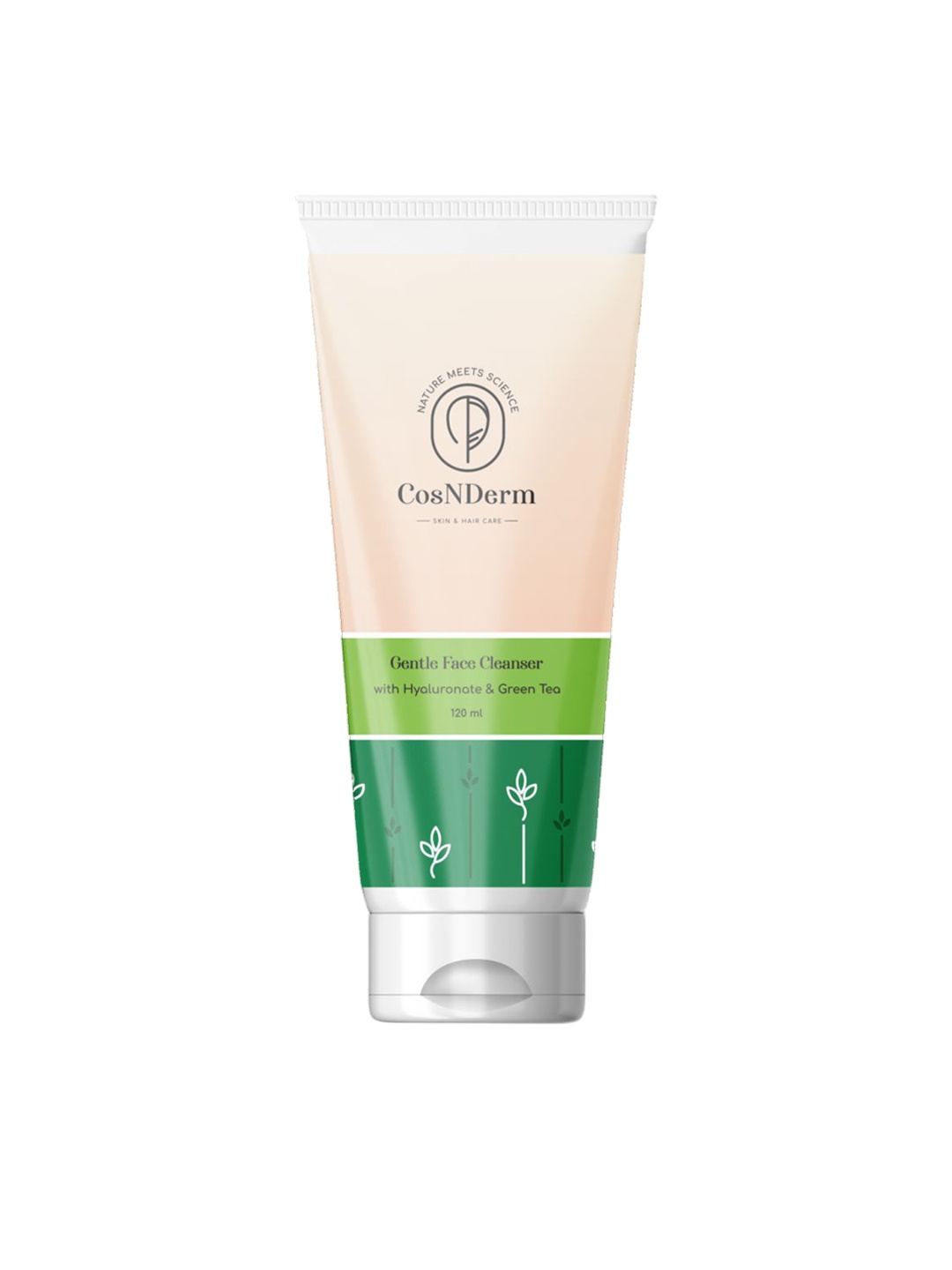 Cosnderm Nature Meets Science Hyaluronate & Green Tea Gentle Face Cleanser - 120 ml, Cream
Cosnderm Nature Meets Science Hyaluronate & Green Tea Gentle Face Cleanser - 120 ml, Cream